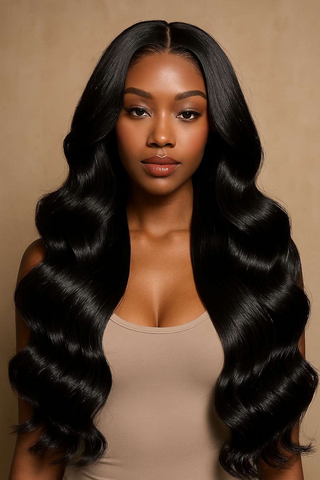 Perruque noir Body Wave - Synthetic Wigs by Paris